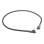 Câble de données USB 9 broches vers Type-C coudé pour carte mère, câble réseau tressé, 60cm coudé