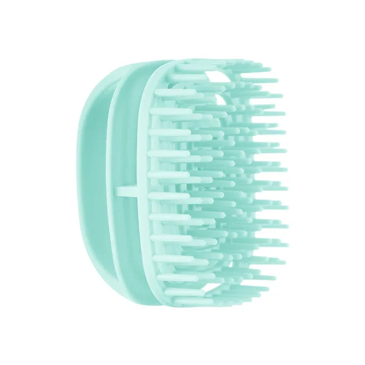 Brosse à shampooing en silicone, brosse de massage pour cuir chevelu propre, brosse à shampooing portable sèche et humide