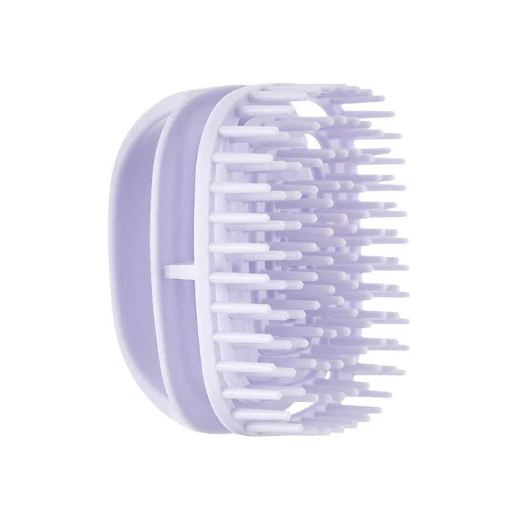 Brosse à shampooing en silicone, brosse de massage pour cuir chevelu propre, brosse à shampooing portable sèche et humide