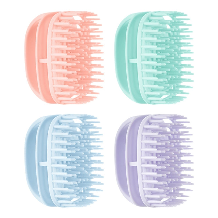 Brosse à shampooing en silicone, brosse de massage pour cuir chevelu propre, brosse à shampooing portable sèche et humide