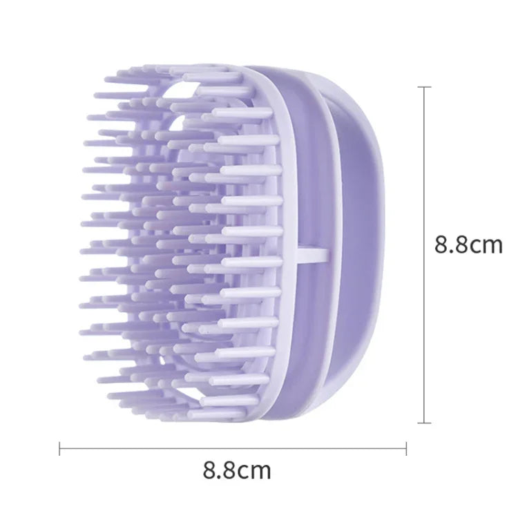 Brosse à shampooing en silicone, brosse de massage pour cuir chevelu propre, brosse à shampooing portable sèche et humide