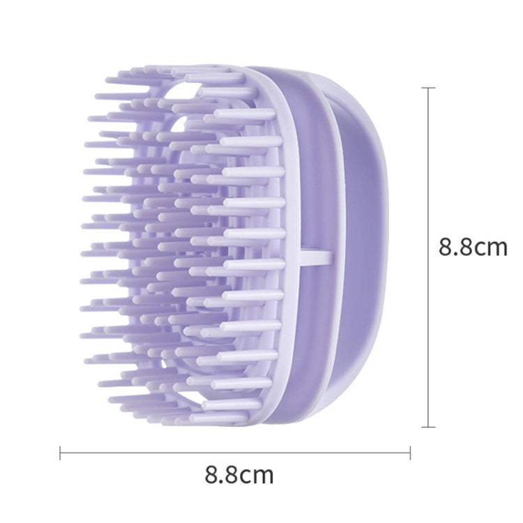 Brosse à shampooing en silicone, brosse de massage pour cuir chevelu propre, brosse à shampooing portable sèche et humide