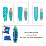 4pcs /Set Tampons antidérapants en EVA pour planche de surf, repose-pieds de kayak, Noir, Bleu, Vert, Orange
