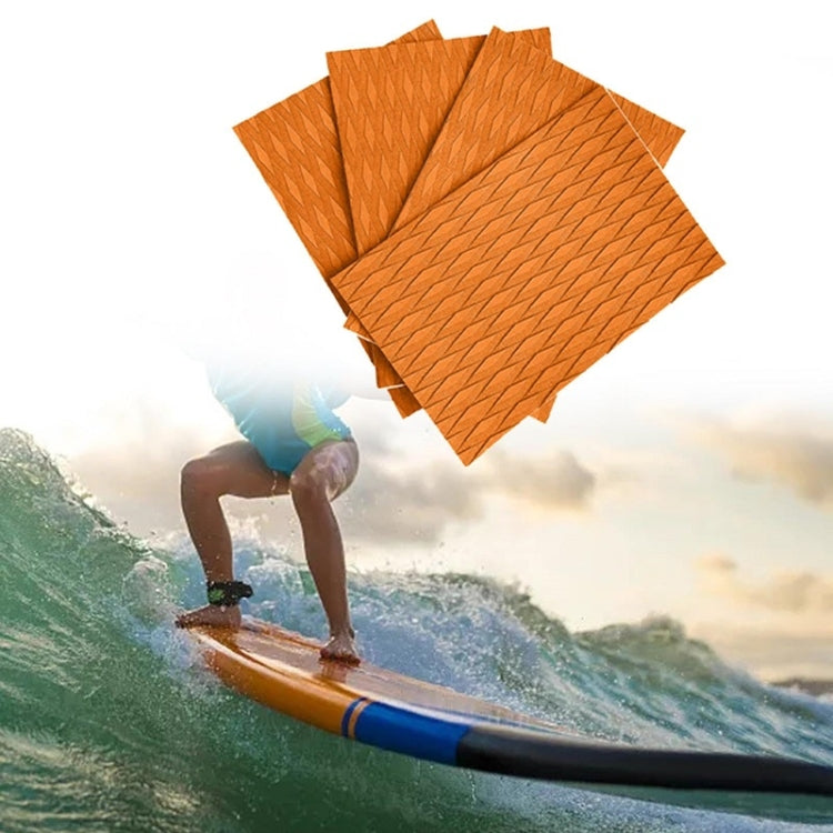 4pcs /Set Tampons antidérapants en EVA pour planche de surf, repose-pieds de kayak, Noir, Bleu, Vert, Orange