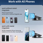360 Rotating Car Magnetic Cell Phone Holder Magsafe Metal Car Folding Navigation Stand, Folding Magnetic Holder