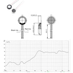 2 pièces 20 mm 8 Ohm 0,5W/1W pour jouets médicaux, haut-parleur de sécurité en plastique interne à soudure magnétique filaire