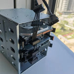 Câble cage disque dur SATA 1 vers 5 à gaine 4 broches 18AWG, 40cm 4 broches 1 vers 5