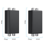 Isolateur de boucle de masse audio RCA anti-interférence, réducteur de bruit, élimine le son de courant, récepteur Bluetooth, carré, ellipse