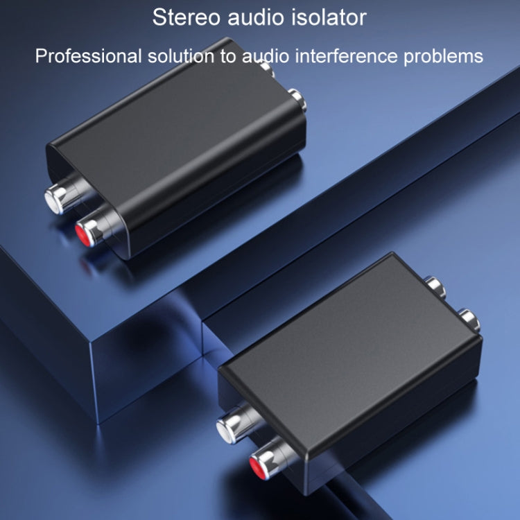 Isolateur de boucle de masse audio RCA anti-interférence, réducteur de bruit, élimine le son de courant, récepteur Bluetooth, carré, ellipse