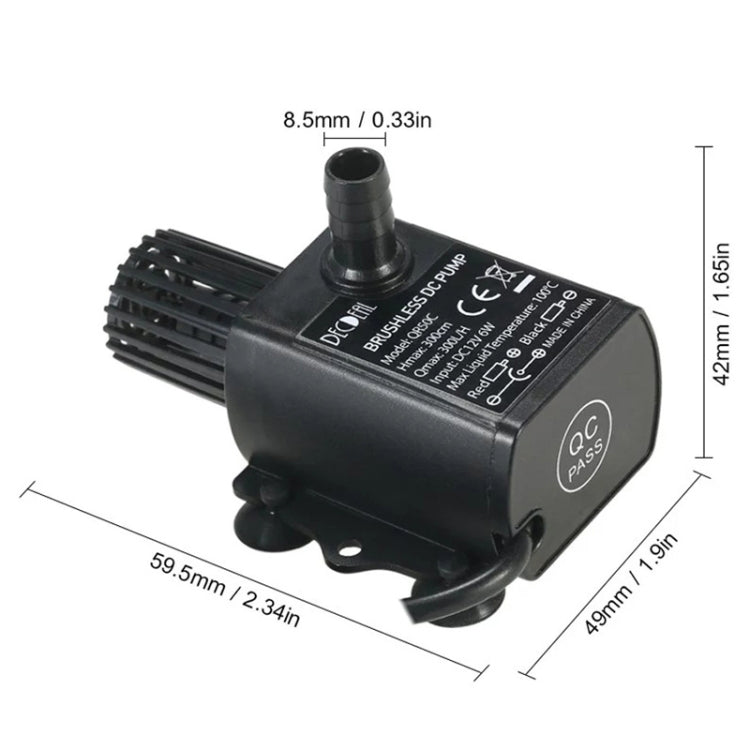 Pompe à Eau Froide Circulante Micro Brushless DC 12V pour Fontaine, QR50C
