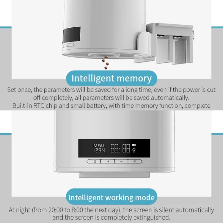 Distributeur automatique de nourriture pour poissons à double usage USB direct / batterie, distribution avec minuterie, O2