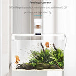 Distributeur automatique de nourriture pour poissons à double usage USB direct / batterie, distribution avec minuterie, O2
