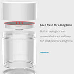 Distributeur automatique de nourriture pour poissons à double usage USB direct / batterie, distribution avec minuterie, O2