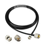 Câble adaptateur BNC mâle vers UHF mâle RG58, 0,5m, 1m, 2m, 3m, 5m, 8m, 10m