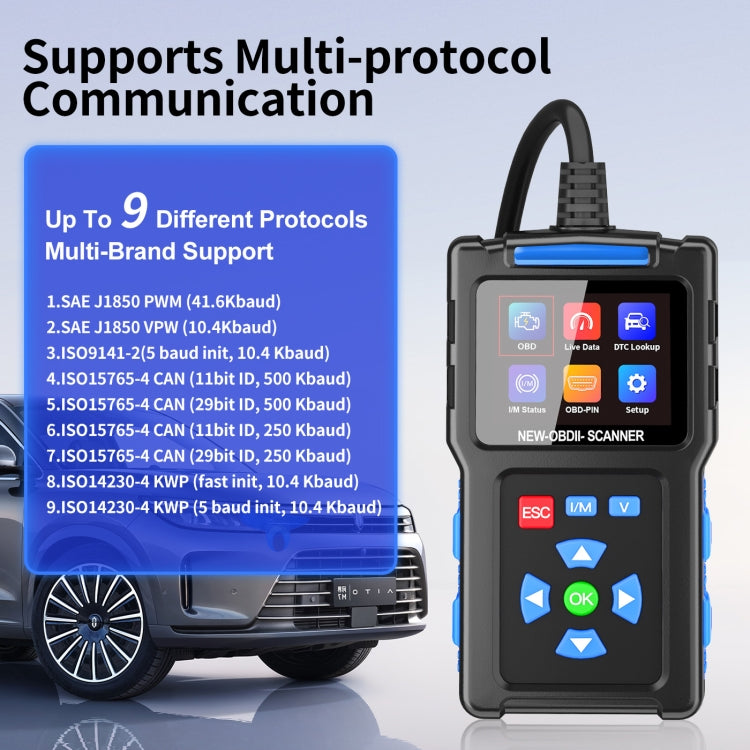 Automobile Fault Diagnostic Instrument OBD2 Engine Tester ELM327, T200