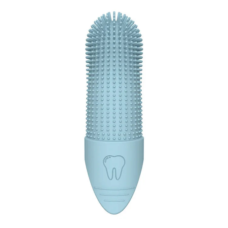 Brosse à dents pour animaux de compagnie (chats et chiens), brosse à dents en silicone, outil de soin bucco-dentaire pour animaux.
