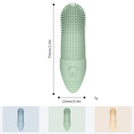 Brosse à dents pour animaux de compagnie (chats et chiens), brosse à dents en silicone, outil de soin bucco-dentaire pour animaux.