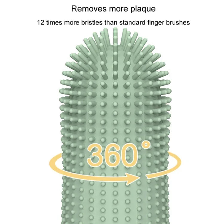 Brosse à dents pour animaux de compagnie (chats et chiens), brosse à dents en silicone, outil de soin bucco-dentaire pour animaux.