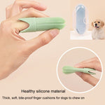 Brosse à dents pour animaux de compagnie (chats et chiens), brosse à dents en silicone, outil de soin bucco-dentaire pour animaux.