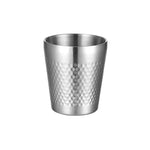 Tasse marteau en acier inoxydable 304, tasses à thé épaissies à double paroi pour restaurant, 175 ml, 260 ml, 300 ml, 350 ml, 450 ml