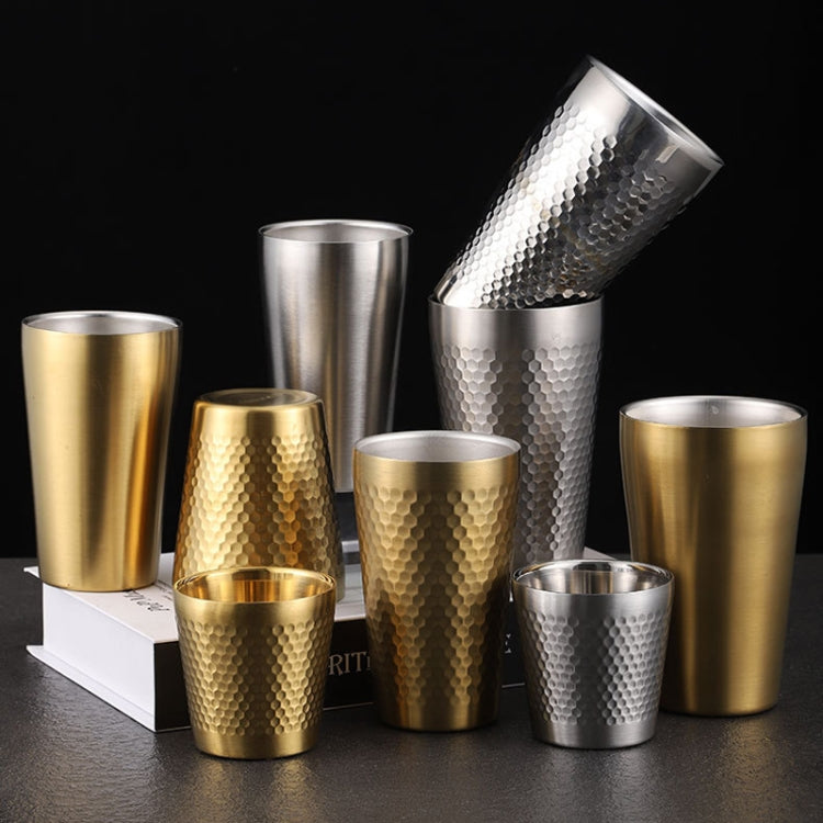 Tasse marteau en acier inoxydable 304, tasses à thé épaissies à double paroi pour restaurant, 175 ml, 260 ml, 300 ml, 350 ml, 450 ml