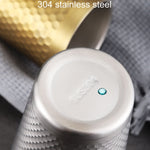 Tasse marteau en acier inoxydable 304, tasses à thé épaissies à double paroi pour restaurant, 175 ml, 260 ml, 300 ml, 350 ml, 450 ml