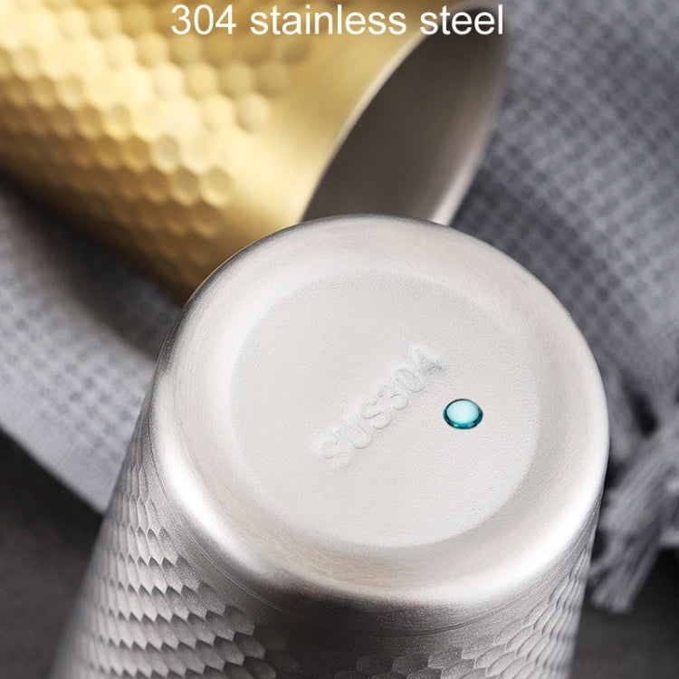 Tasse marteau en acier inoxydable 304, tasses à thé épaissies à double paroi pour restaurant, 175 ml, 260 ml, 300 ml, 350 ml, 450 ml
