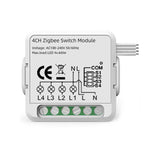 Module d'interrupteur intelligent pour Alexa / Google Home / application Tuya Smart Life, 1CH WiFi, 2CH WiFi, 3CH WiFi, 4CH WiFi, 1CH Zigbee, 2CH Zigbee, 3CH Zigbee, 4CH Zigbee