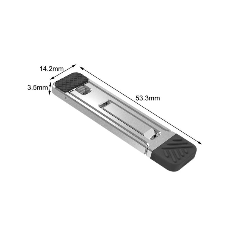 2pcs Support de Refroidissement Invisible Réhausseur pour Ordinateur Portable, Smartphone et Tablette, 110034 Gris Clair