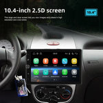 Écran vertical simple 10,4 pouces MP5 à rotation manuelle, navigation Android avec Carplay sans fil et caméra de recul