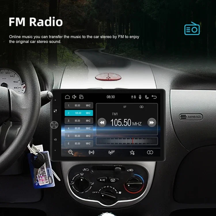 Écran vertical simple 10,4 pouces MP5 à rotation manuelle, navigation Android avec Carplay sans fil et caméra de recul