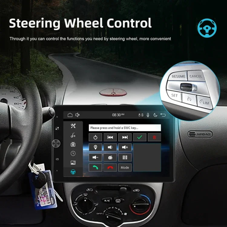 Écran vertical simple 10,4 pouces MP5 à rotation manuelle, navigation Android avec Carplay sans fil et caméra de recul