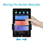 Écran vertical simple 10,4 pouces MP5 à rotation manuelle, navigation Android avec Carplay sans fil et caméra de recul