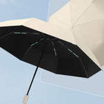 Parapluie automatique à double usage pluie et soleil 16 baleines, résistant au vent, ombrelle pare-soleil renforcée, 16 baleines