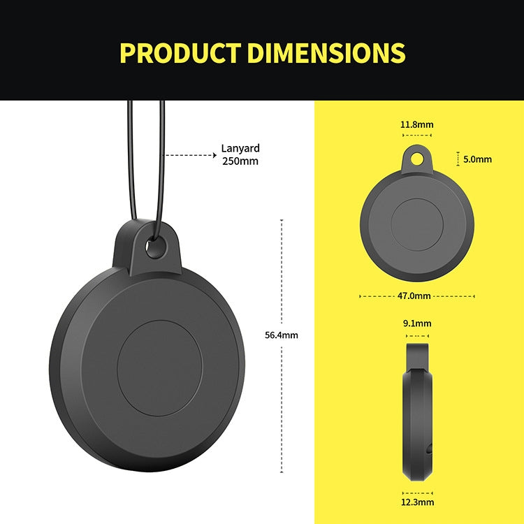 Pour la coque de protection étanche en plastique pour traqueur d'animaux AirTag 2e génération / AirTag 1re génération, bleu, rose, noir