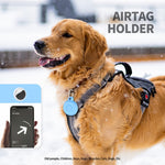 Pour la coque de protection étanche en plastique pour traqueur d'animaux AirTag 2e génération / AirTag 1re génération, bleu, rose, noir