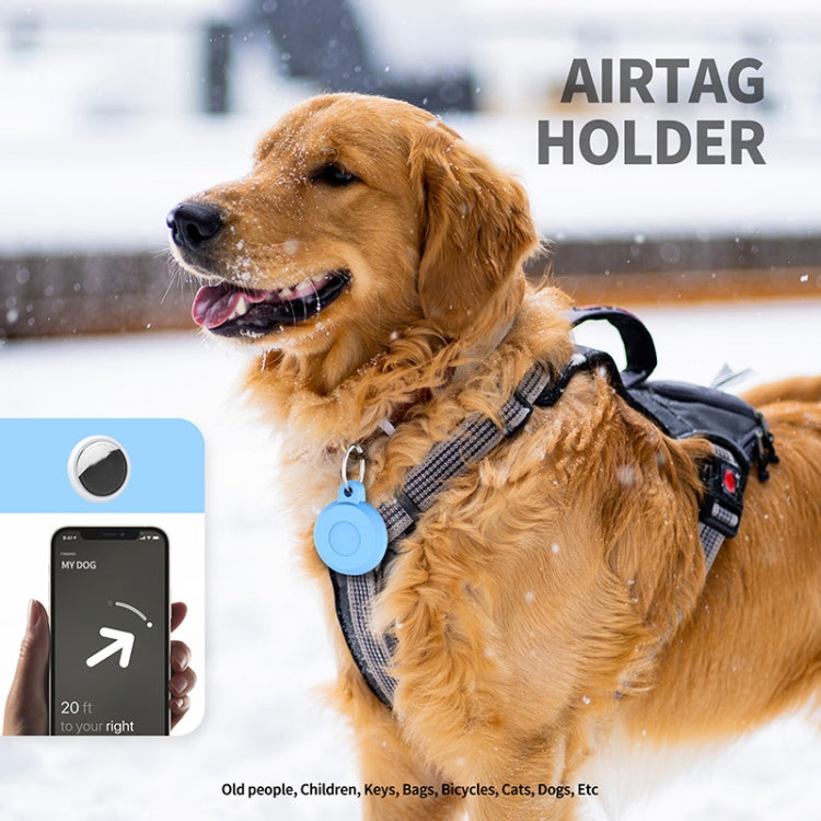 Pour la coque de protection étanche en plastique pour traqueur d'animaux AirTag 2e génération / AirTag 1re génération, bleu, rose, noir