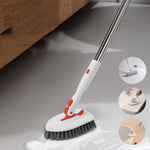 Brosse de nettoyage de douche avec manche réglable de 132 cm, brosse à récurer pour baignoire et carrelage, lot de 1, lot de 2, lot de 3, lot de 4, lot de 5