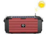 Haut-parleur Bluetooth solaire sans fil LED BDL-187, radio FM portable pour camping extérieur