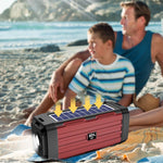 Haut-parleur Bluetooth solaire sans fil LED BDL-187, radio FM portable pour camping extérieur