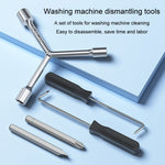 Outils multifonctions pour démontage, nettoyage et réparation de chaudière et machine à laver, tournevis trident, clé, 5 pièces/set