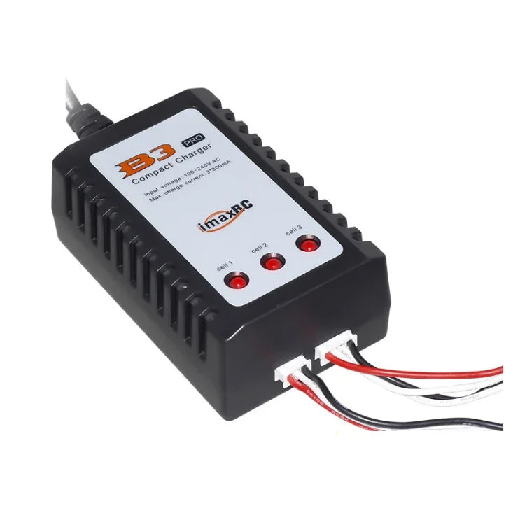 Chargeur d'équilibrage intelligent pour batterie lithium 7,4 V/11,1 V 2S/3S de drones et modèles réduits ImaxRC, prise américaine.