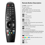 Télécommande multifonction infrarouge Bluetooth portable pour TV LG, AKB75855501 Voix