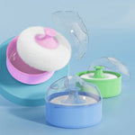 Nettoyage de salon de coiffure Lingette sèche en poudre Boîte de houppette pour bébé Talc