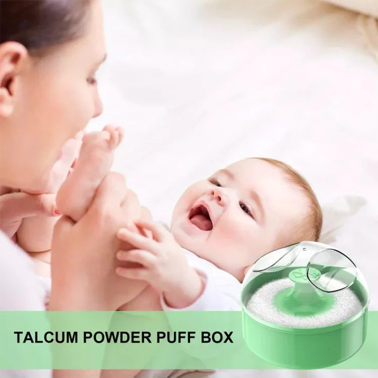 Nettoyage de salon de coiffure Lingette sèche en poudre Boîte de houppette pour bébé Talc