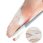 Brosse lave-pieds, brosse de nettoyage des orteils et anti-démangeaisons, utilisation sèche et humide, poils courts, poils longs