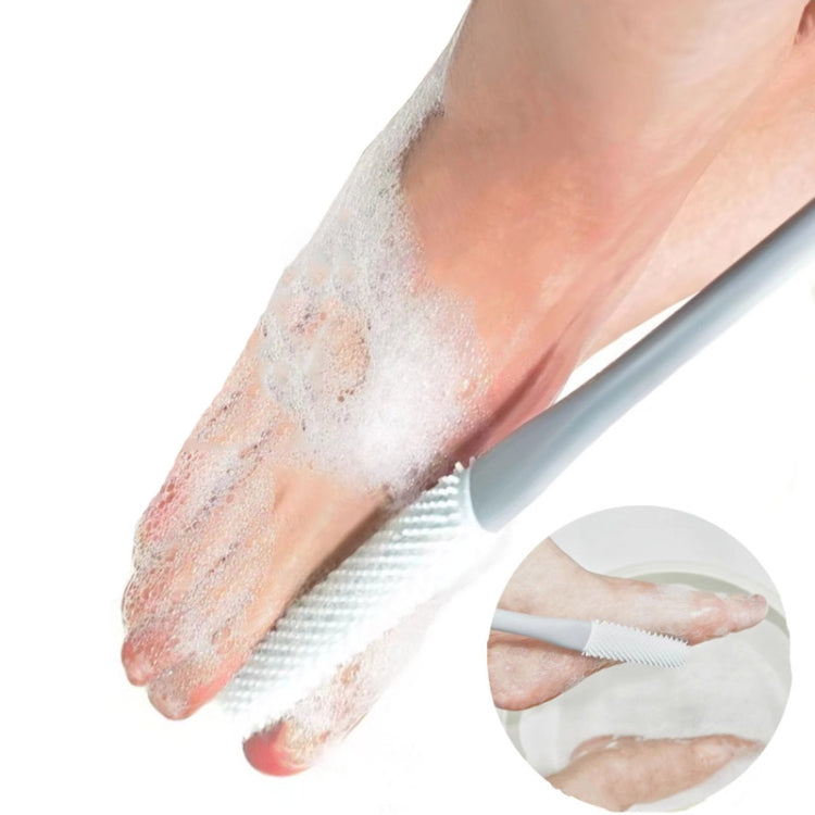 Brosse lave-pieds, brosse de nettoyage des orteils et anti-démangeaisons, utilisation sèche et humide, poils courts, poils longs