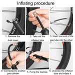 Pompe haute pression pour vélo, mini gonfleur portable pour ballon de basket, accessoires