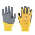 1 paire de gants en TPE motif dessin animé pour enfants, anti-rayures et anti-morsures pour hamster et perroquet, gants de jardinage de protection antidérapants et résistants à l'usure, S orange, S bleu, S jaune, M orange, M bleu, M jaune, L orange