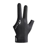 GUTENG Gants de billard snooker respirants et résistants à l'usure, antidérapants à trois doigts, main gauche demi-doigt (noir imprimé), main gauche demi-doigt (bleu imprimé), main gauche doigt complet (gris), main gauche doigt complet (noir imprimé)...